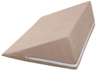 Froté klínový podhlavník 80x50 výška 20cm kávová