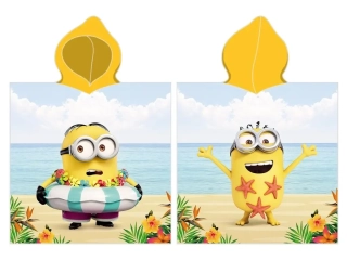 Dětské pončo Mimoni Bob se učí plavat