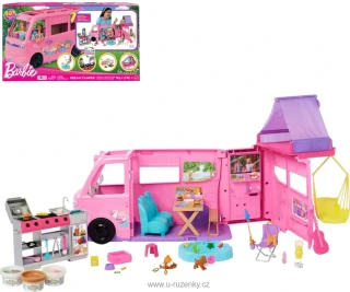 Barbie auto karavan snů velký herní set