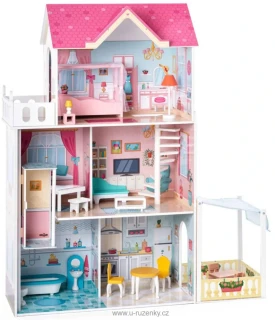 Domeček Malibu Maxi pro panenky s výtahem set s doplňky